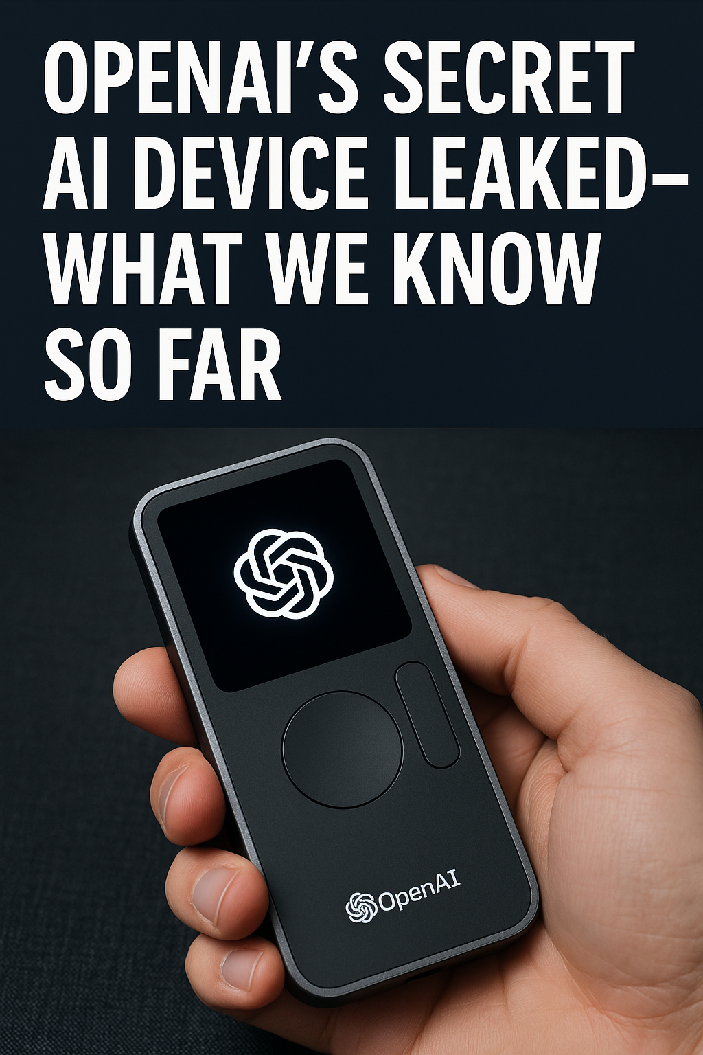 🚨 OpenAI’s Secret AI Device Leaked — Here’s Everything We Know So Far